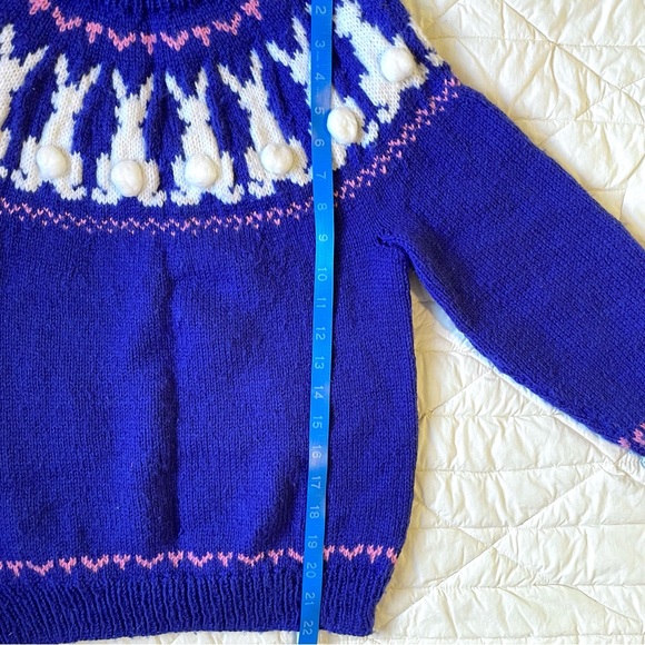 Vintage Handmade Bunny Sweater - Picture 4 of 6